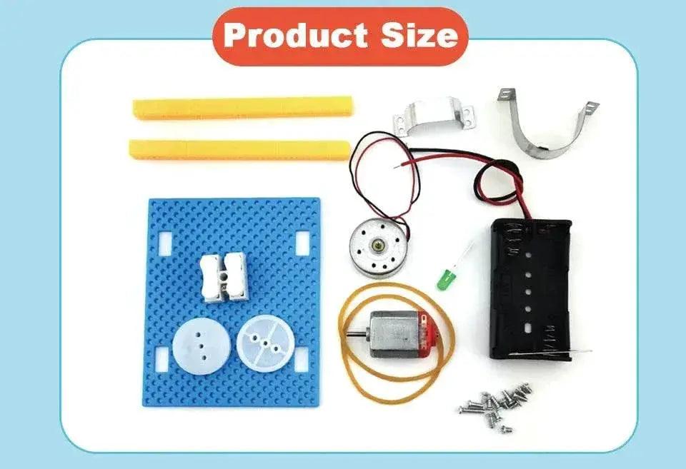  Mini Electric Generator Wheel Motor Model Energy Conversion DIY STEM Toys for Kids LED Education Science Experiment Project Gift -  ToylandEU™