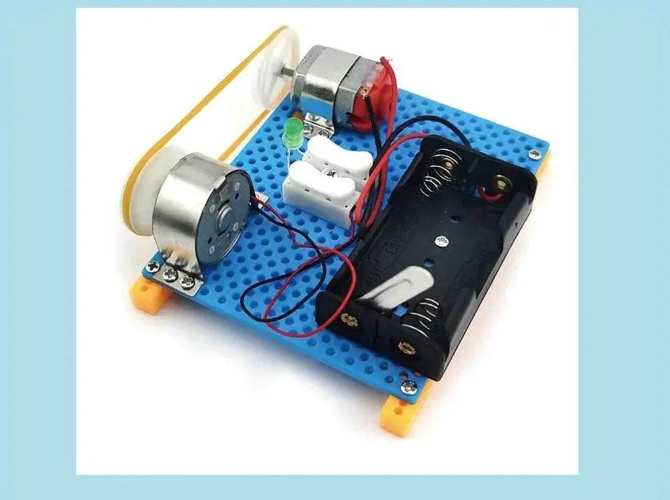  Mini Electric Generator Wheel Motor Model Energy Conversion DIY STEM Toys for Kids LED Education Science Experiment Project Gift -  ToylandEU™