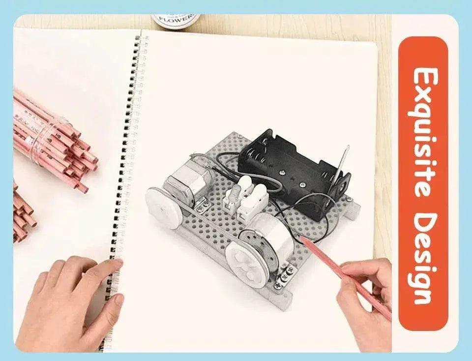  Mini Electric Generator Wheel Motor Model Energy Conversion DIY STEM Toys for Kids LED Education Science Experiment Project Gift -  ToylandEU™