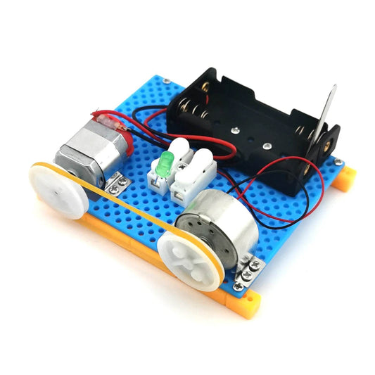 Mini Electric Generator Wheel Motor Model Energy Conversion DIY STEM Toys for Kids LED Education Science Experiment Project Gift - ToylandEU