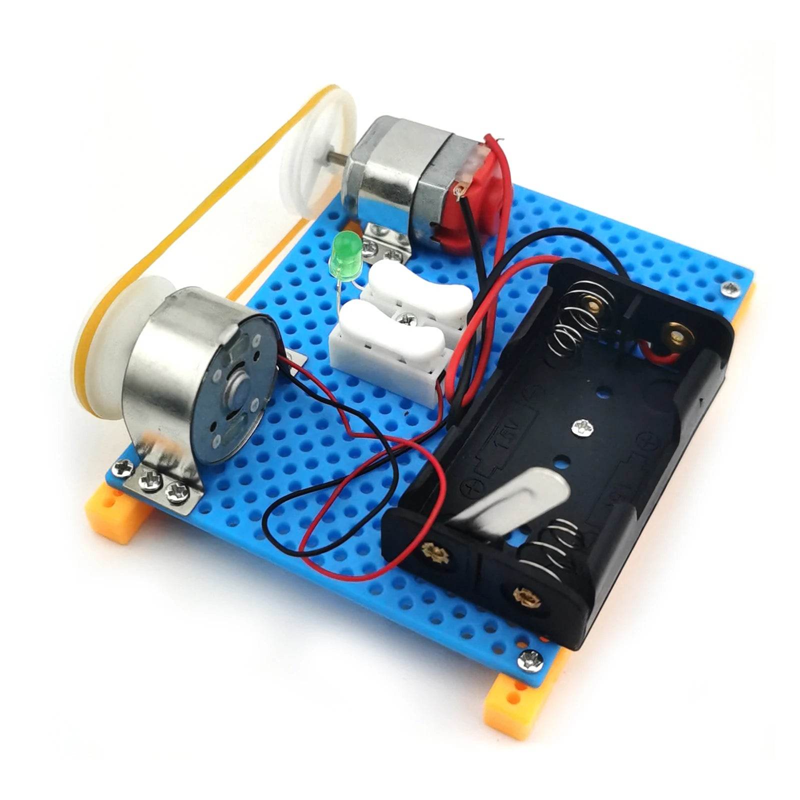 Mini Electric Generator Wheel Motor Model Energy Conversion DIY STEM Toys for Kids LED Education Science Experiment Project Gift - ToylandEU