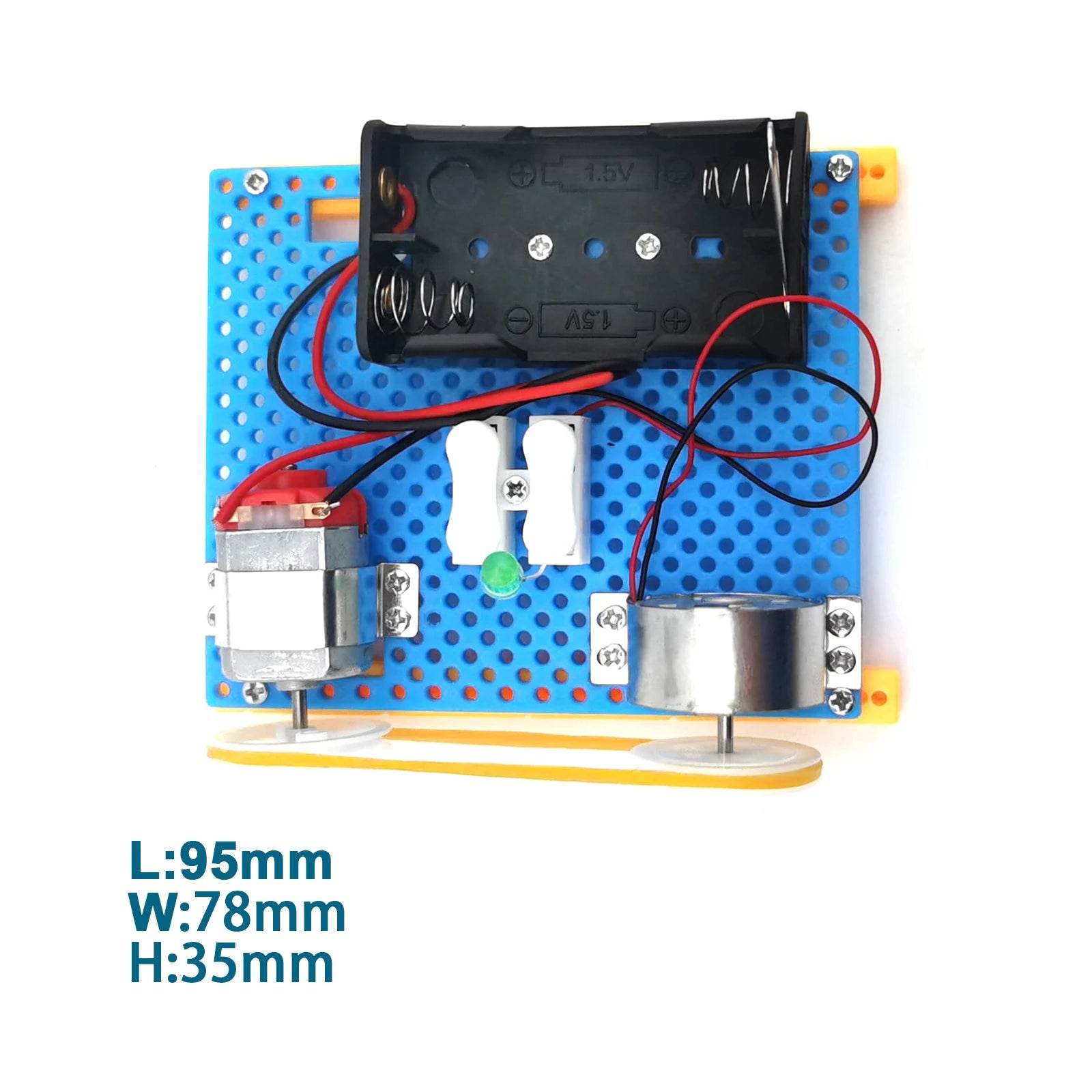 Mini Electric Generator Wheel Motor Model Energy Conversion DIY STEM Toys for Kids LED Education Science Experiment Project Gift - ToylandEU