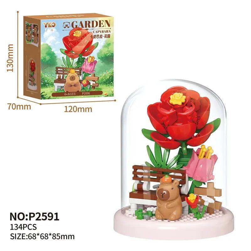  Mini Flower Building Blocks Garden Set Realistic Blooms -  ToylandEU™