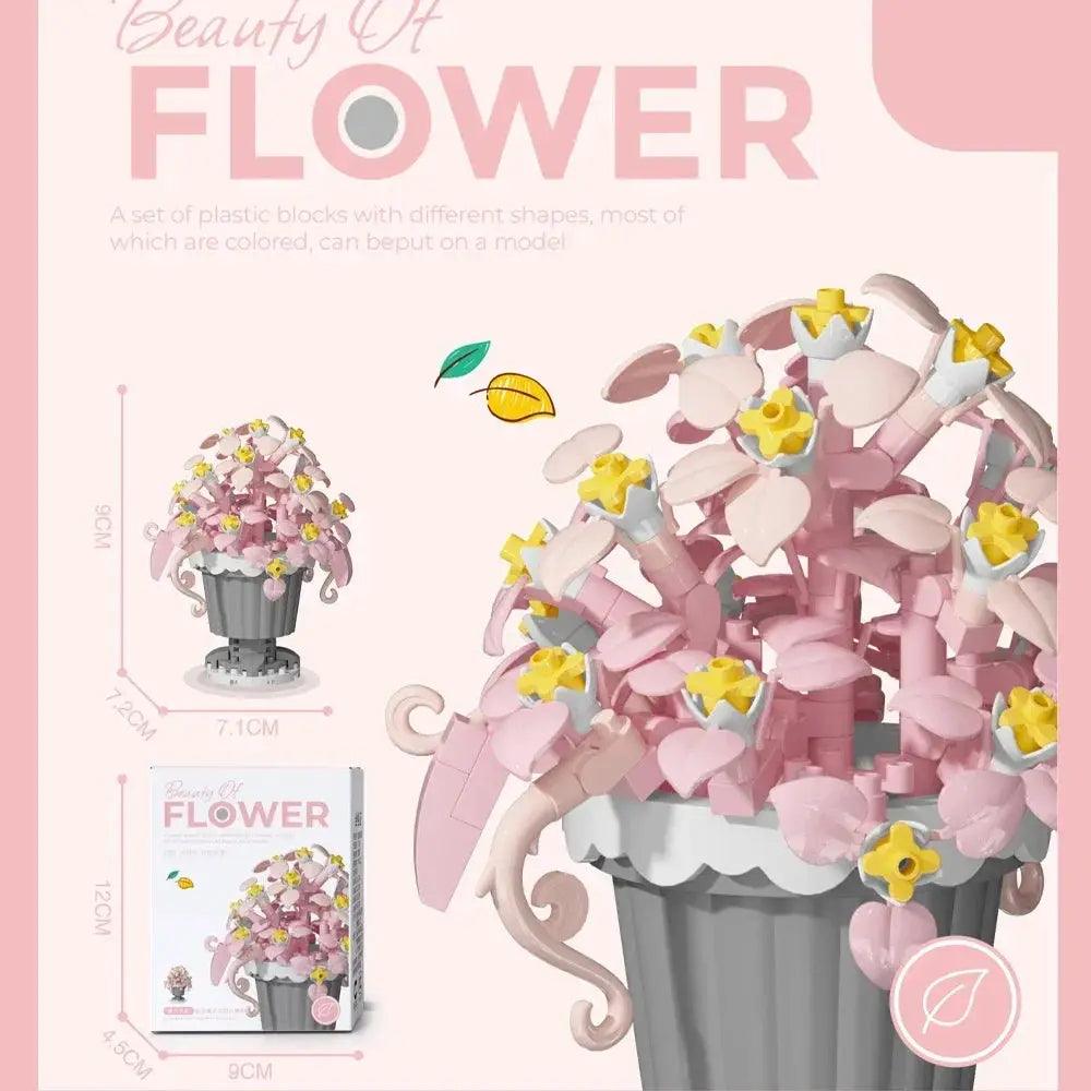  Mini Flower With Pot Micro Building Blocks Premium -  ToylandEU™