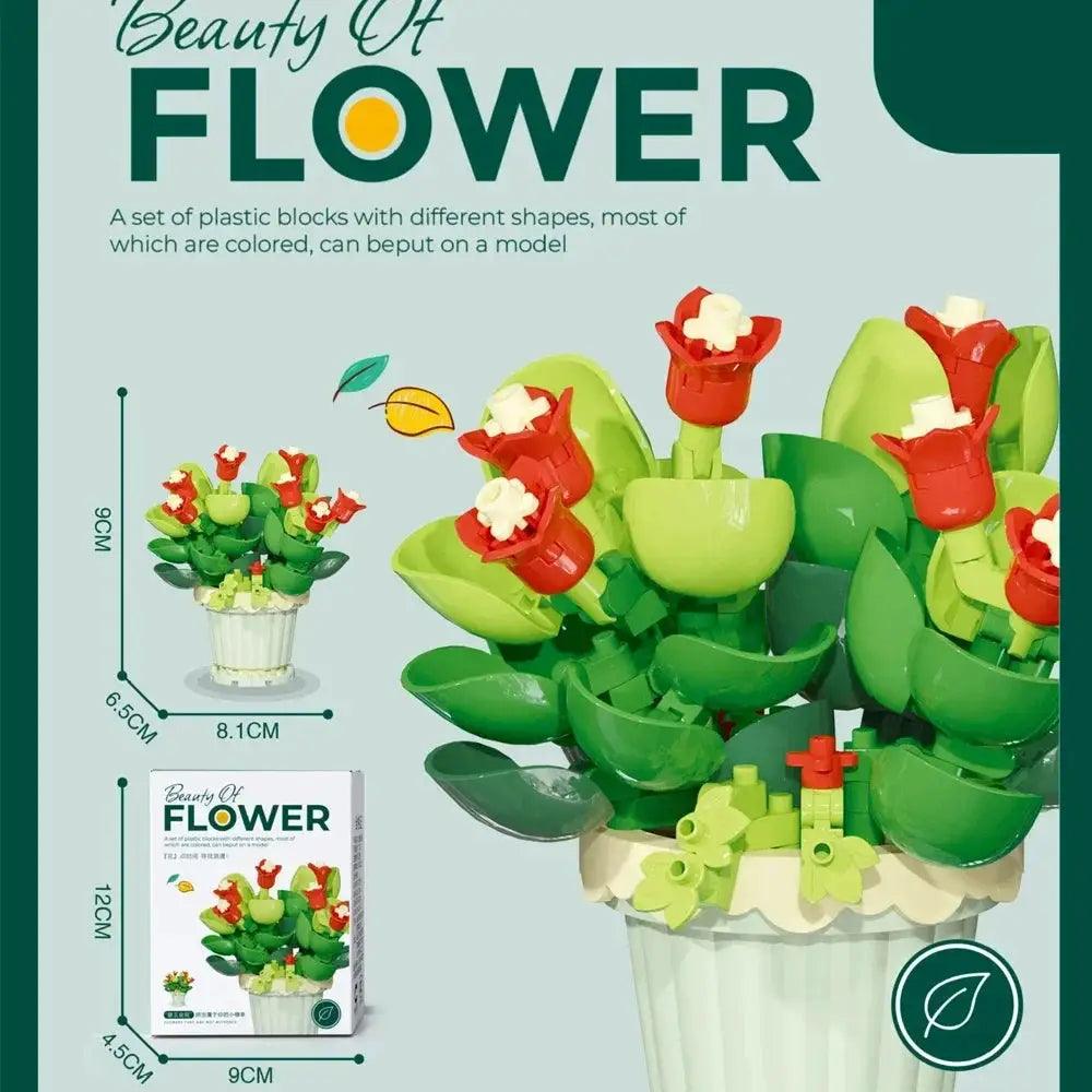  Mini Flower With Pot Micro Building Blocks Premium -  ToylandEU™