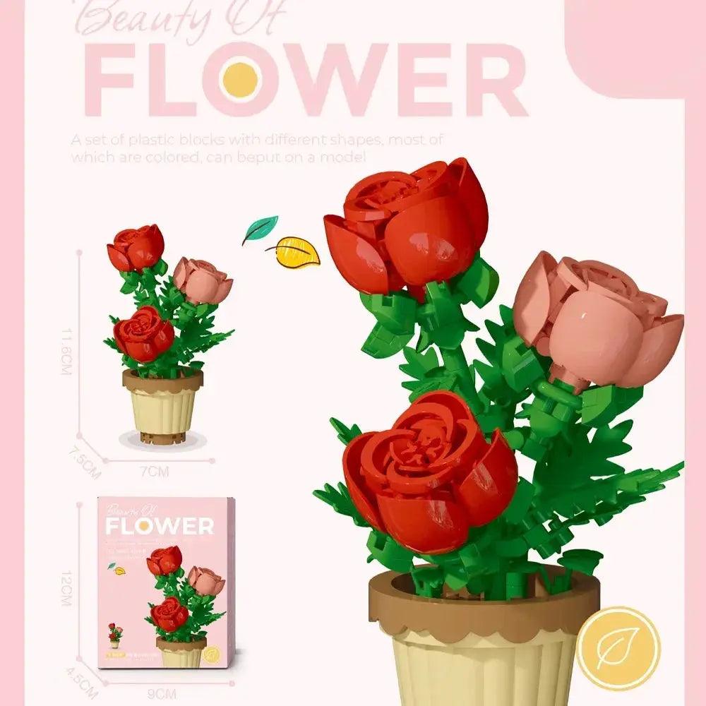  Mini Flower With Pot Micro Building Blocks Premium -  ToylandEU™