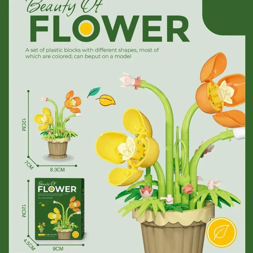  Mini Flower With Pot Micro Building Blocks Premium -  ToylandEU™