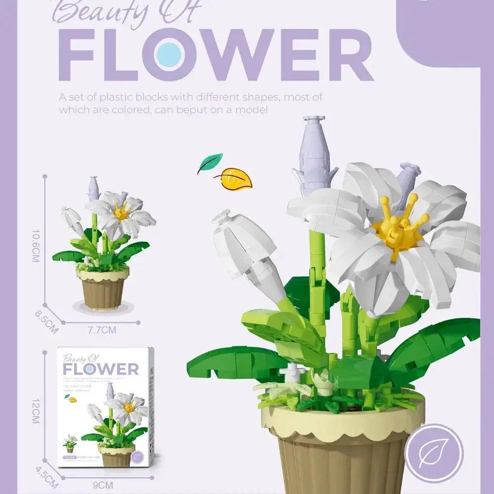  Mini Flower With Pot Micro Building Blocks Premium -  ToylandEU™