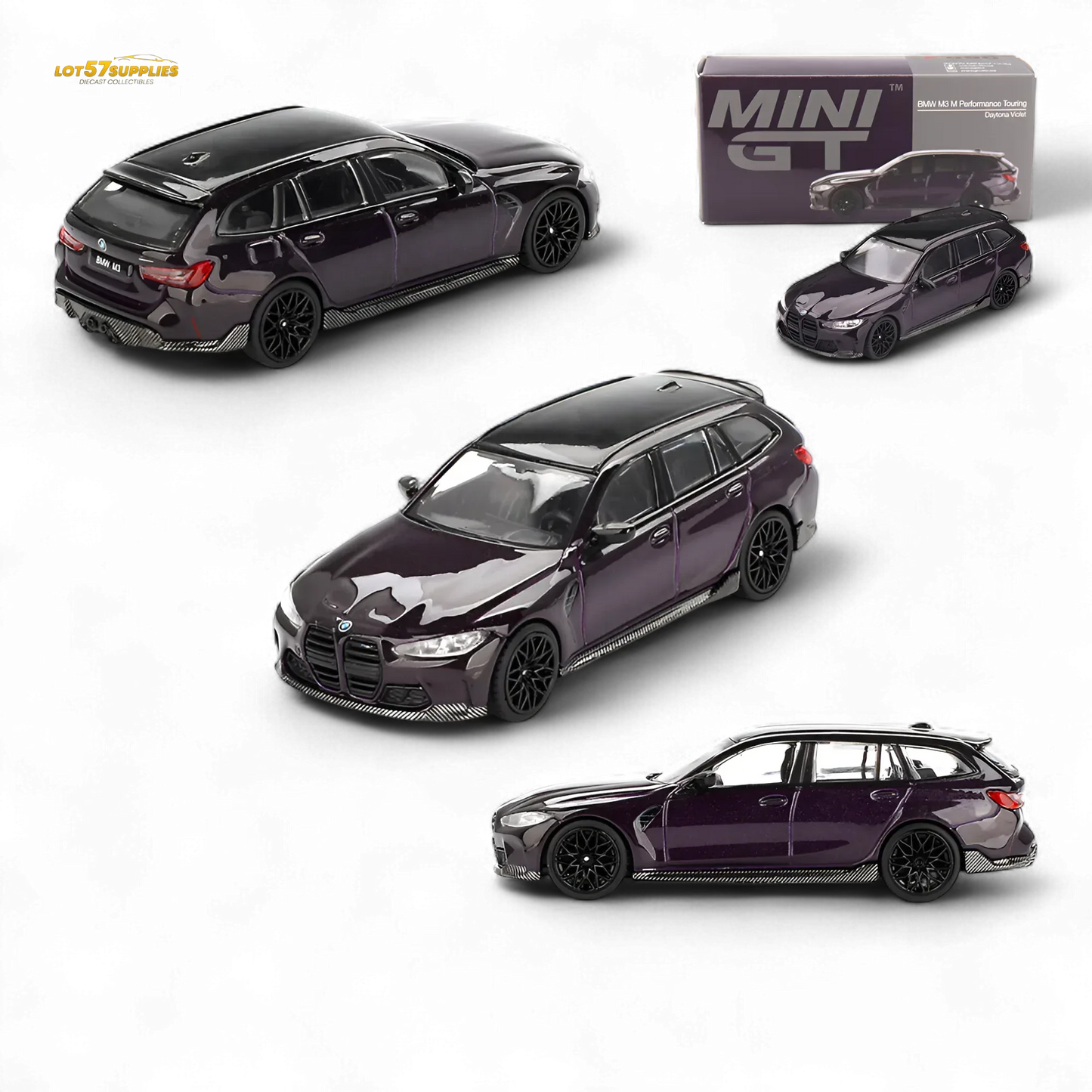Mini-GT BMW M3 M Performance Touring Daytona Violet #896 1:64 - ToylandEU