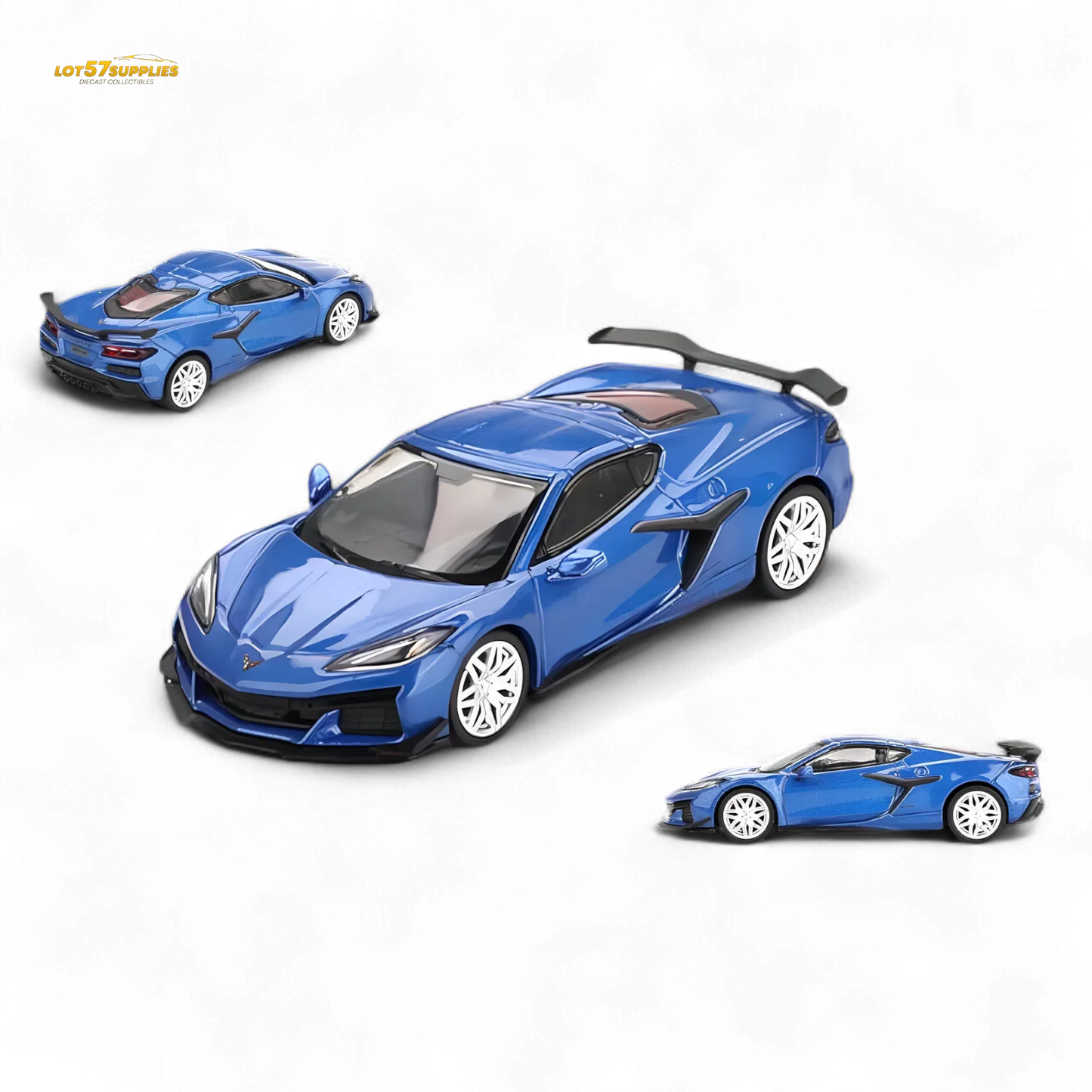 Mini-GT Chevrolet Corvette Z06 2023 Elkhart Lake Blue Metallic #892 1:64 - ToylandEU