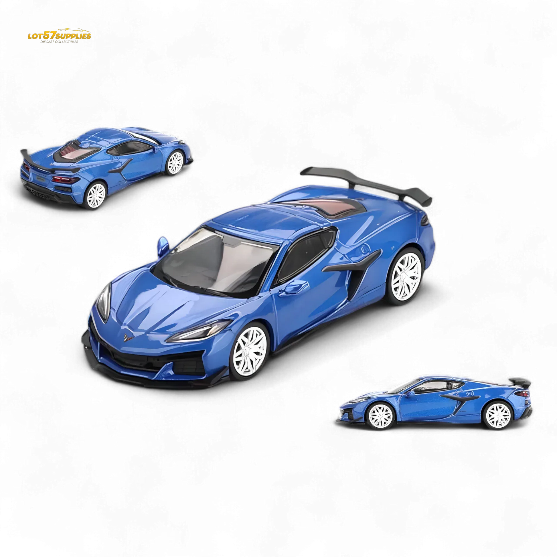 Mini-GT Chevrolet Corvette Z06 2023 Elkhart Lake Blue Metallic #892 1:64 - ToylandEU