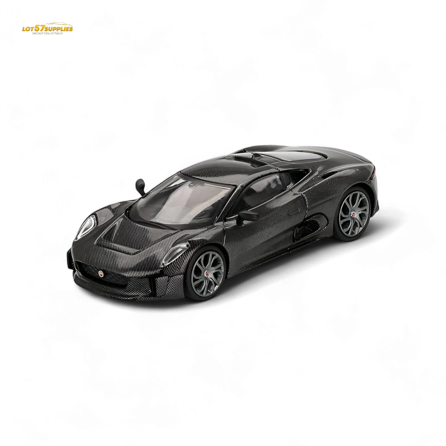 Mini-GT Jaguar C-X75 Test Car Carbon Fiber 1:64 - ToylandEU