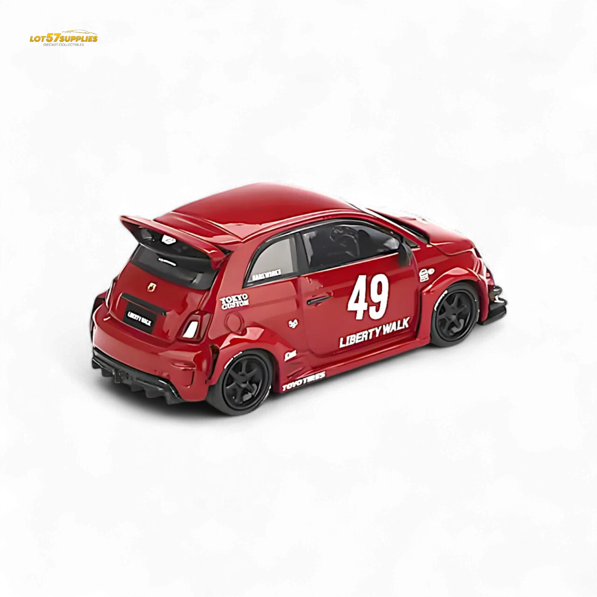 Mini-GT LB-WORKS x Abas Works ABARTH 595 Red 1:64 MGT00963 - ToylandEU