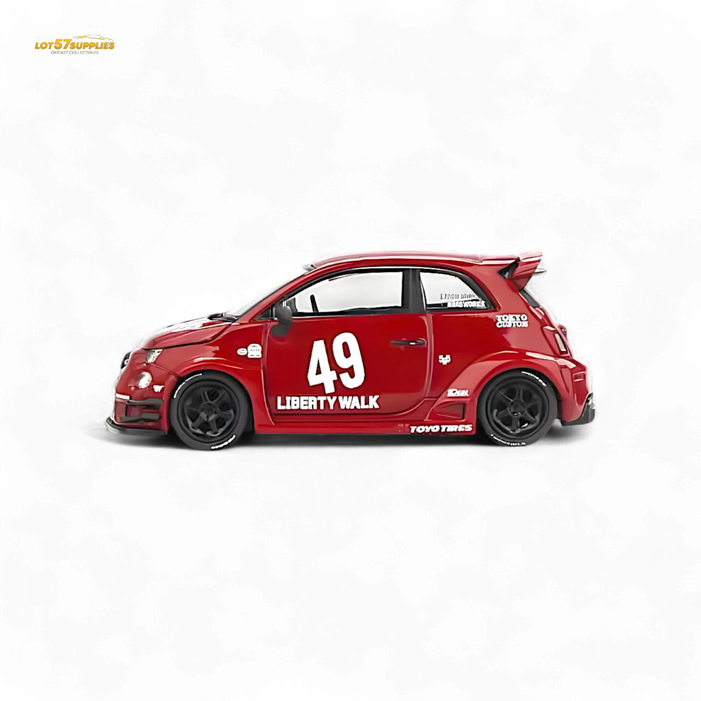 Mini-GT LB-WORKS x Abas Works ABARTH 595 Red 1:64 MGT00963 - ToylandEU