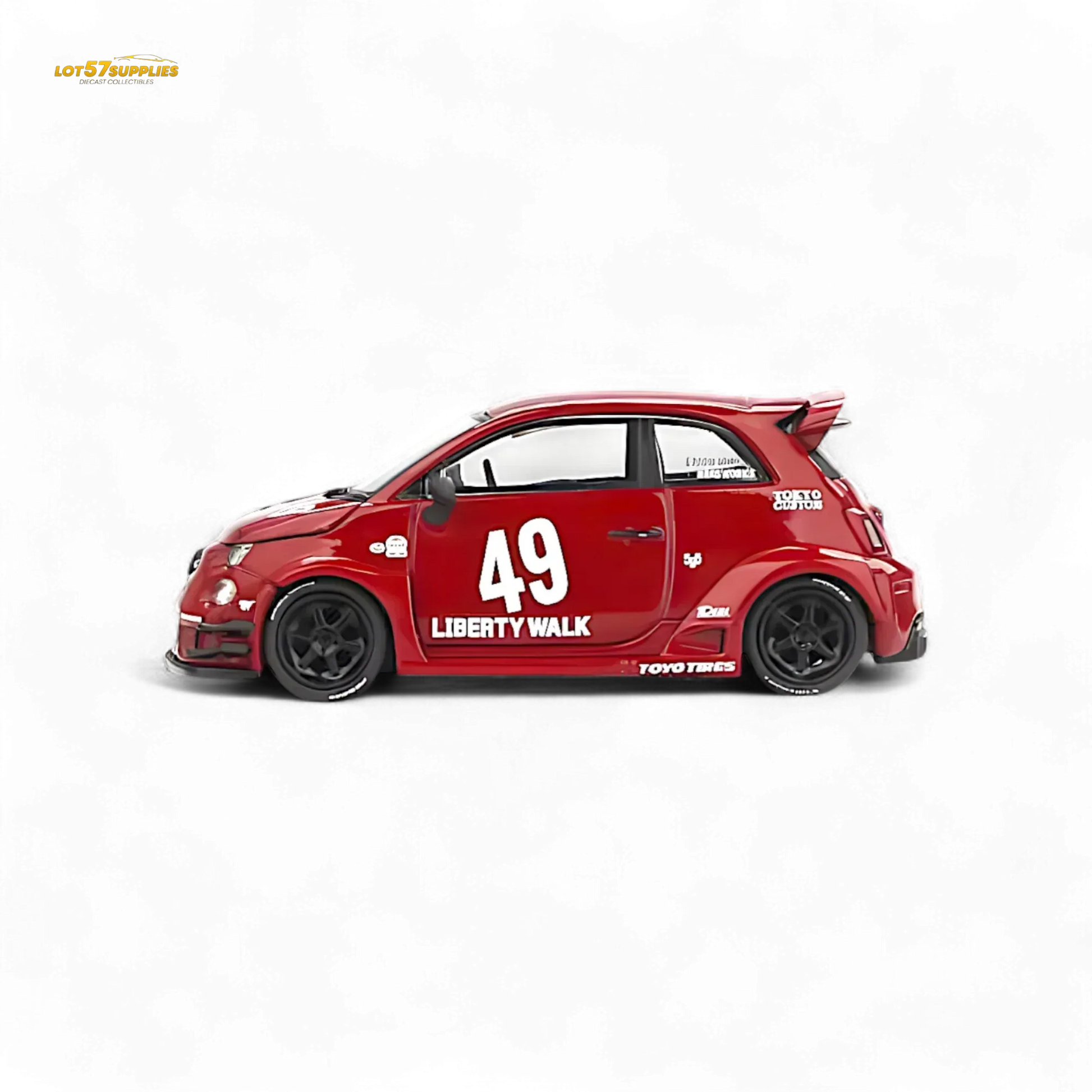 Mini-GT LB-WORKS x Abas Works ABARTH 595 Red 1:64 MGT00963 - ToylandEU
