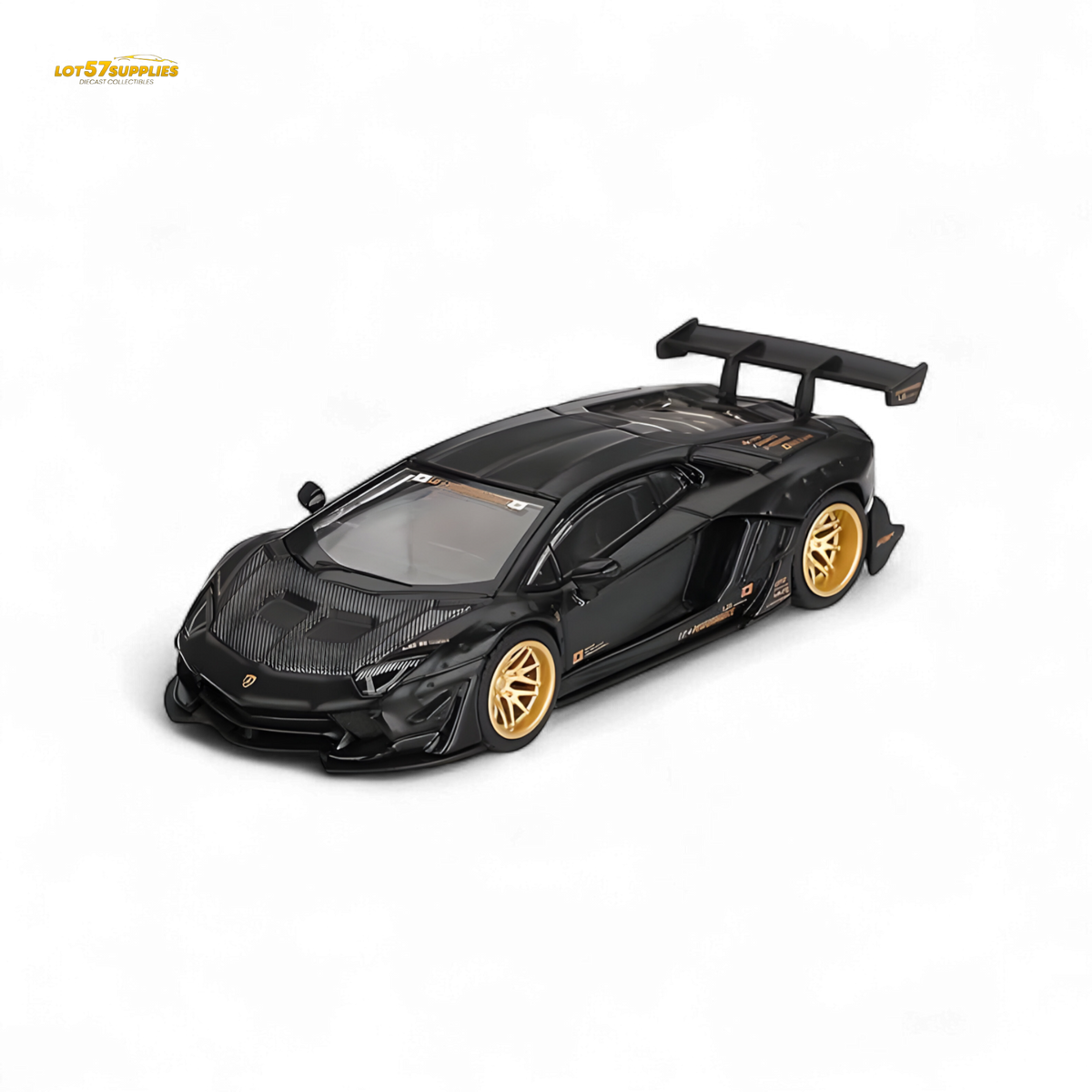 Mini GT Lamborghini | 1:64 Matte Black Diecast | Toylandeu™