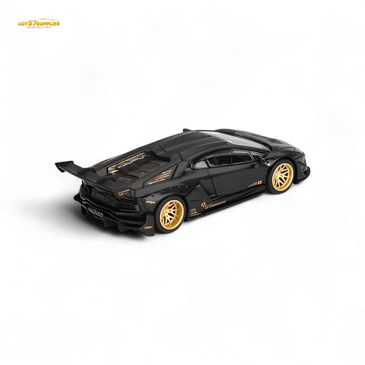 Mini GT Lamborghini | 1:64 Matte Black Diecast | Toylandeu™
