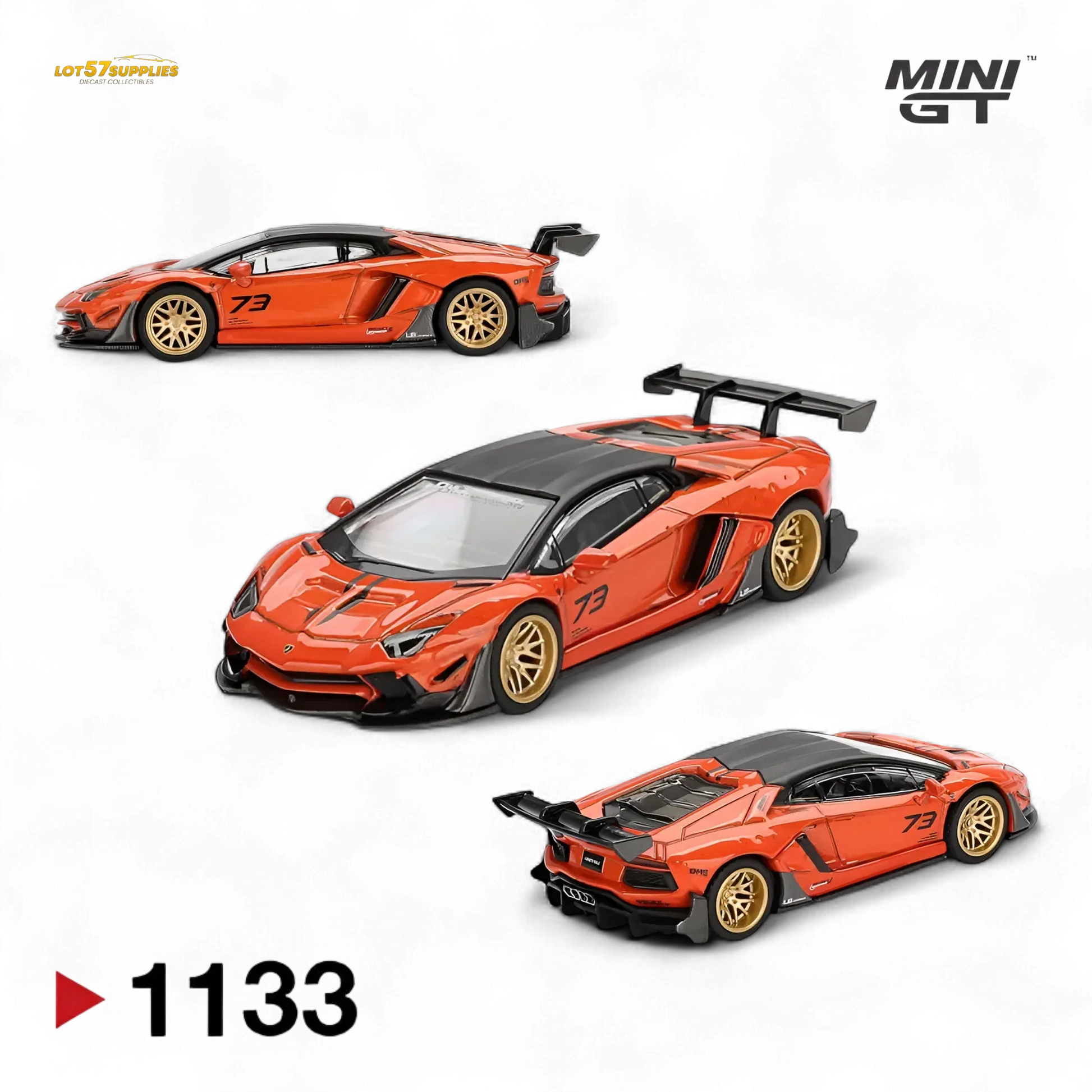 Mini GT Lamborghini Aventador Diecast Model Orange Limited Edition - ToylandEU