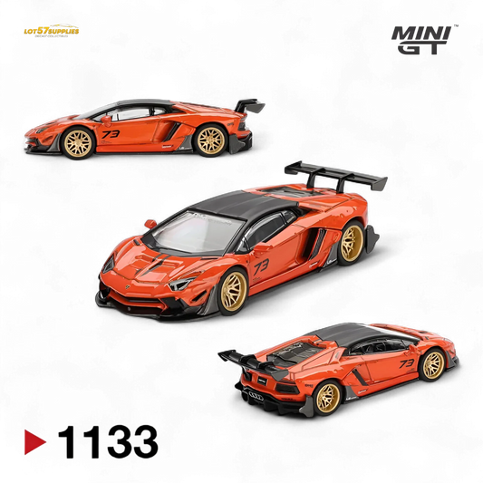 Mini GT Lamborghini Aventador Diecast Model Orange Limited Edition - ToylandEU