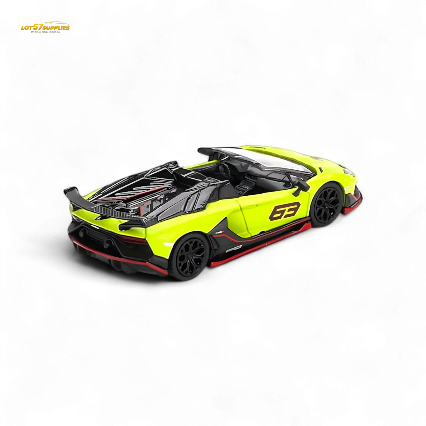 Mini-GT Lamborghini Aventador SVJ 63 Roadster Verde Shock 1:64 - ToylandEU