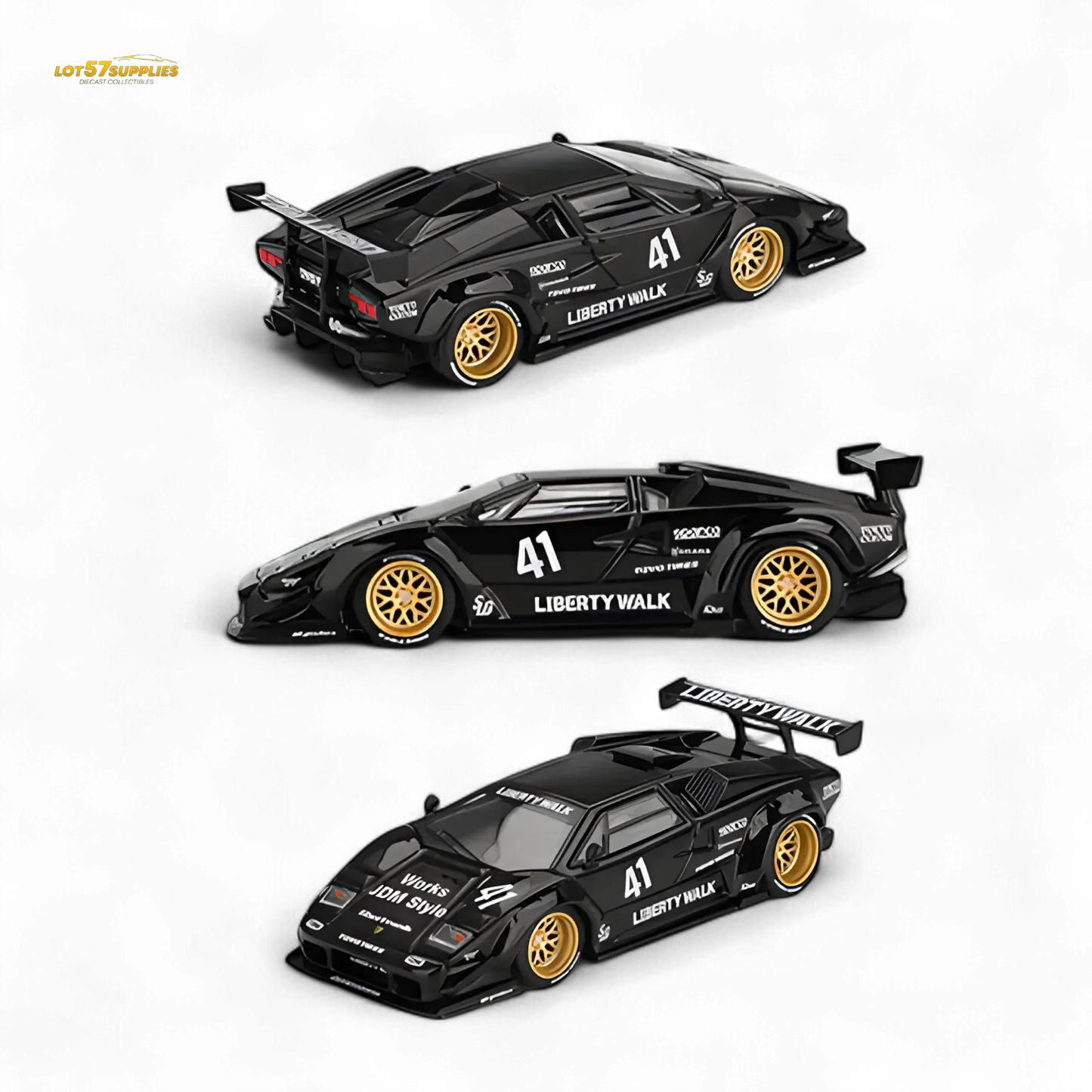 (Pre-Order) Mini GT Lamborghini Countach LB-WORKS - Black 1:64 - ToylandEU