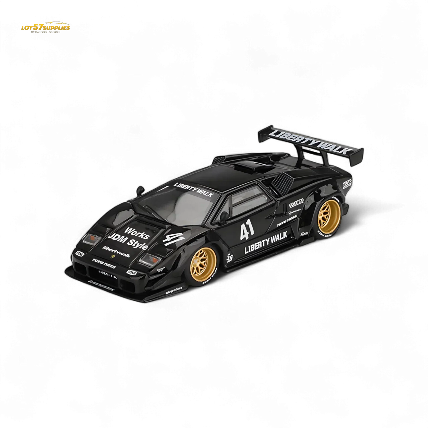 (Pre-Order) Mini GT Lamborghini Countach LB-WORKS - Black 1:64 - ToylandEU