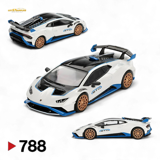  Mini-GT Lamborghini Huracán STO Bianco Asopo 1:64 -  ToylandEU™