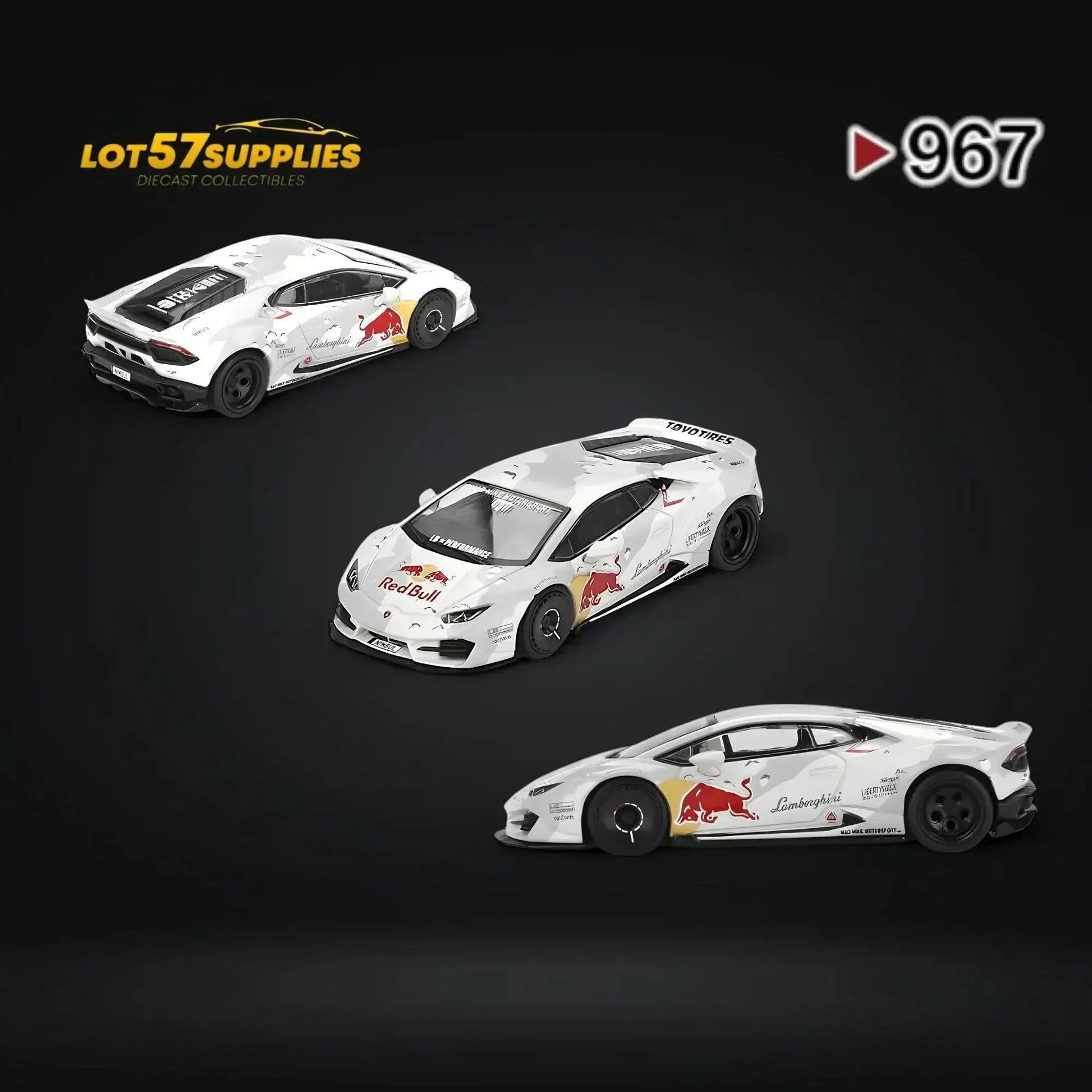 Mini-GT Lamborghini Huracan LB Works Ver. 2 Mad Mike NIMBUL RedBull Camouflage 1:64 MGT00967 - ToylandEU