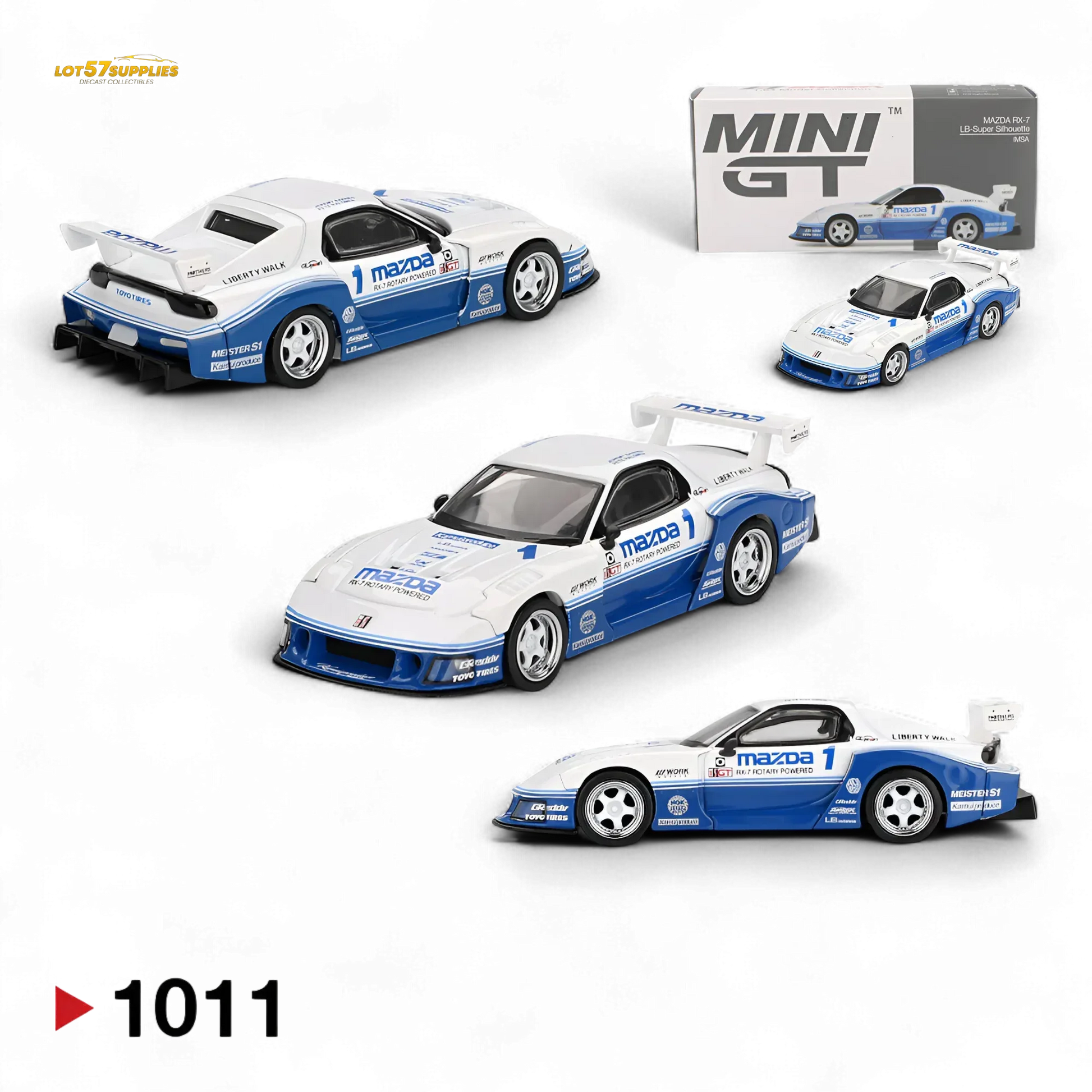 Mini-GT MAZDA RX-7 LB-Super Silhouette IMSA #1011 1:64 - ToylandEU