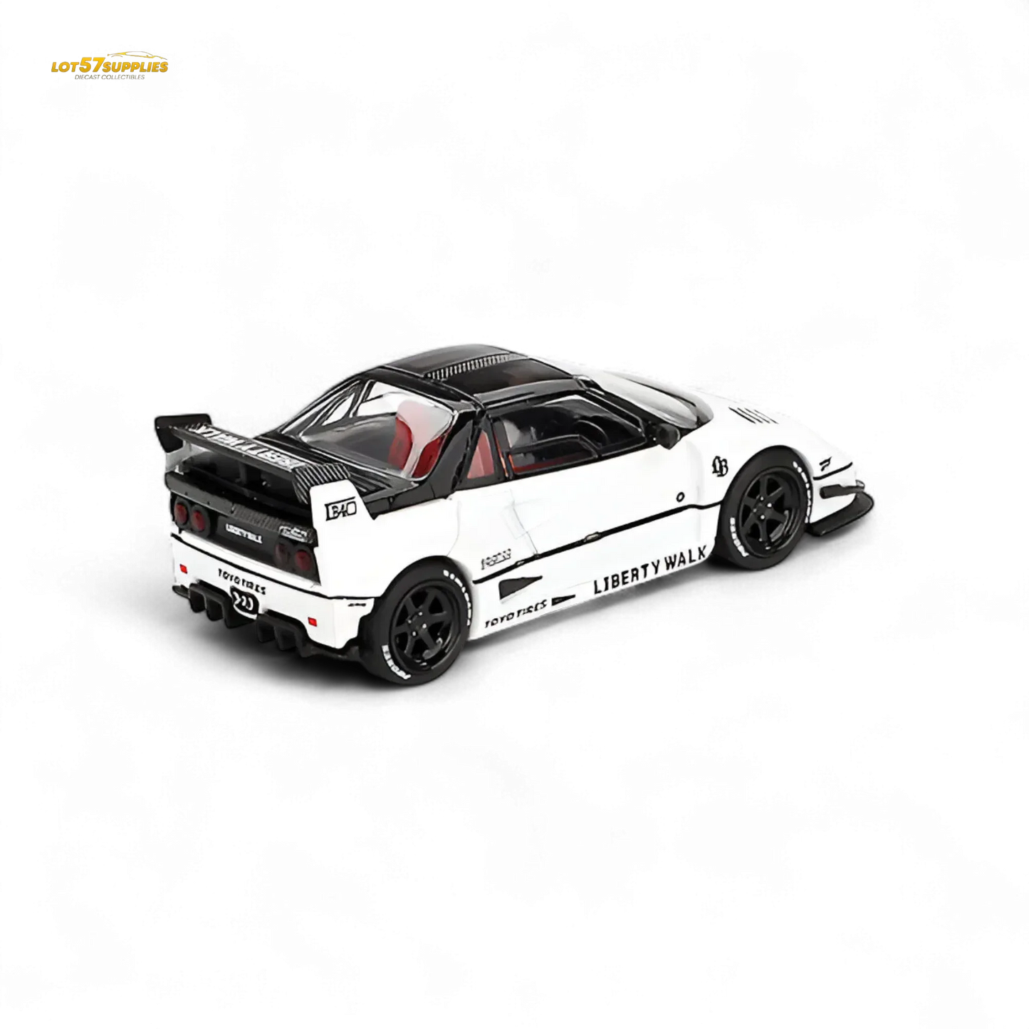 Mazda AZ1 Liberty Walk LB40 Diecast Car White Enthusiast Edition - ToylandEU