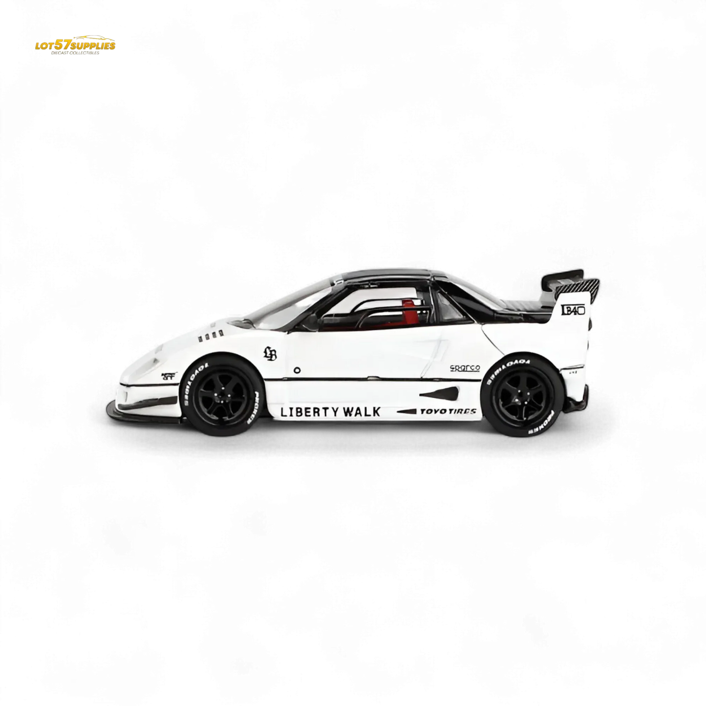 Mazda AZ1 Liberty Walk LB40 Diecast Car White Enthusiast Edition - ToylandEU