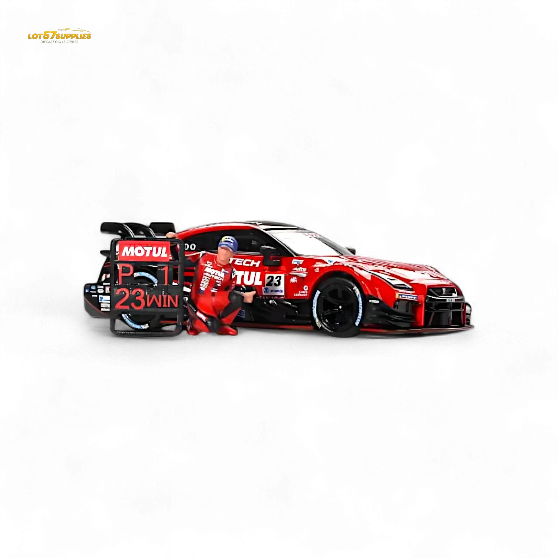 Mini-GT Nissan GT-R Nismo #23 "MOTUL AUTECH GT-T 2021" w/ Figure #875 1:64 - ToylandEU