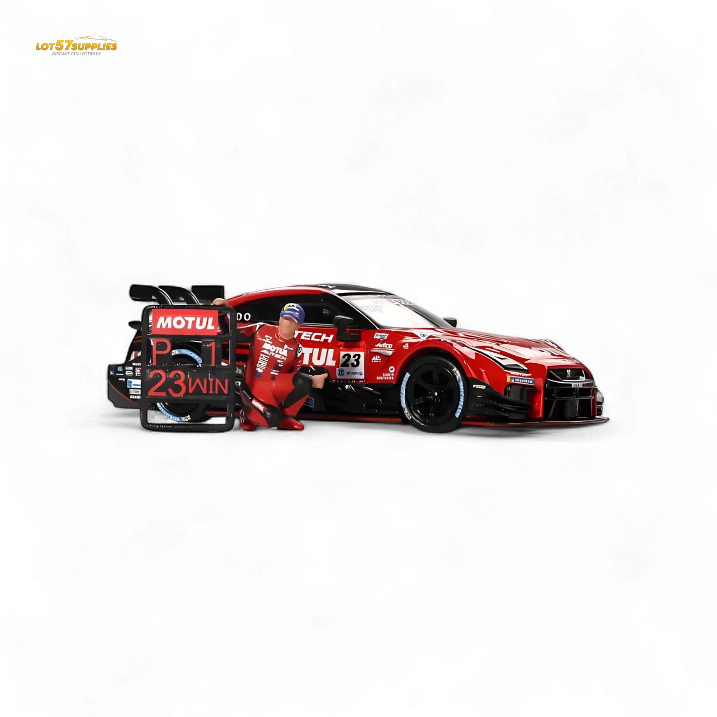 Mini-GT Nissan GT-R Nismo #23 "MOTUL AUTECH GT-T 2021" w/ Figure #875 1:64 - ToylandEU