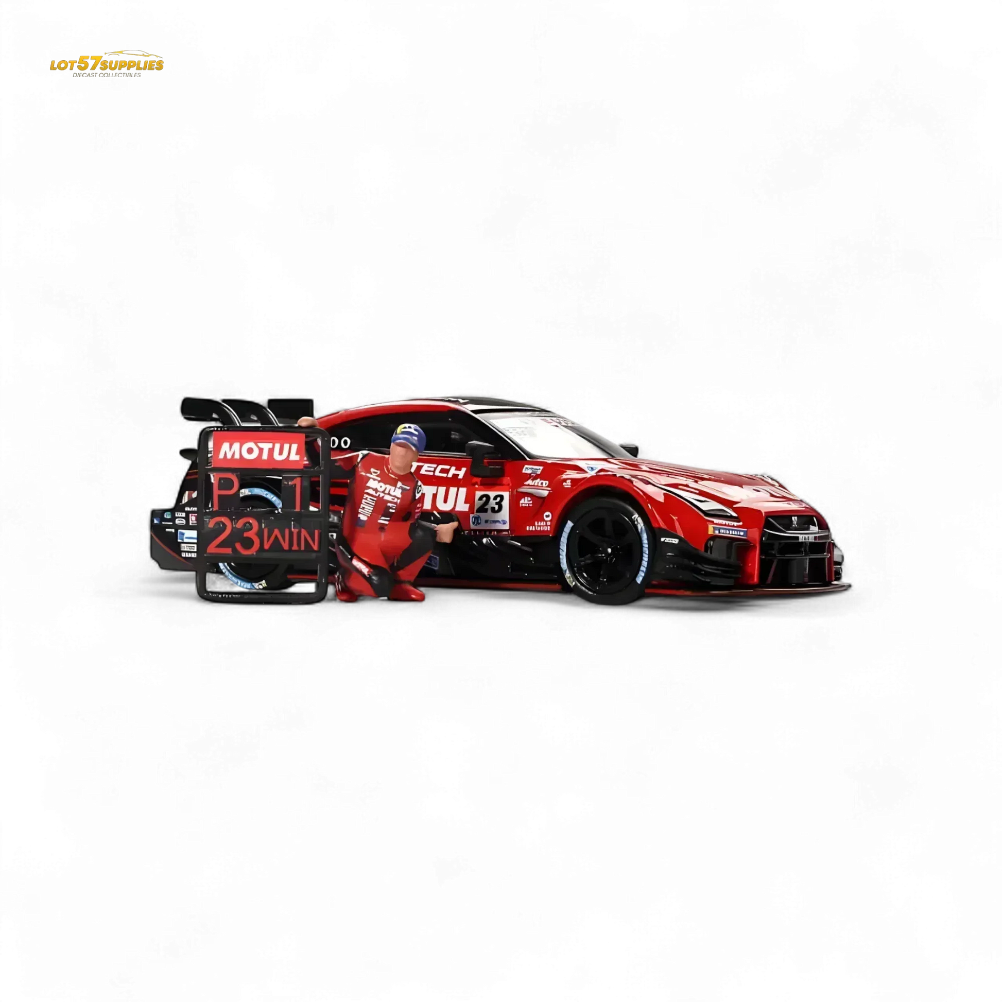 Mini-GT Nissan GT-R Nismo #23 "MOTUL AUTECH GT-T 2021" w/ Figure #875 1:64 - ToylandEU