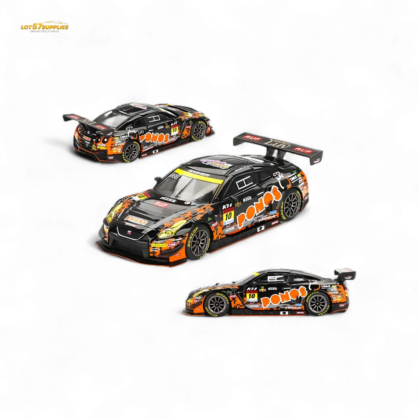 Mini-GT Nissan GT-R Nismo GT3 #10 "PONOS GAINER GT-R" 2023 SUPER GT SERIES #860 1:64 - ToylandEU