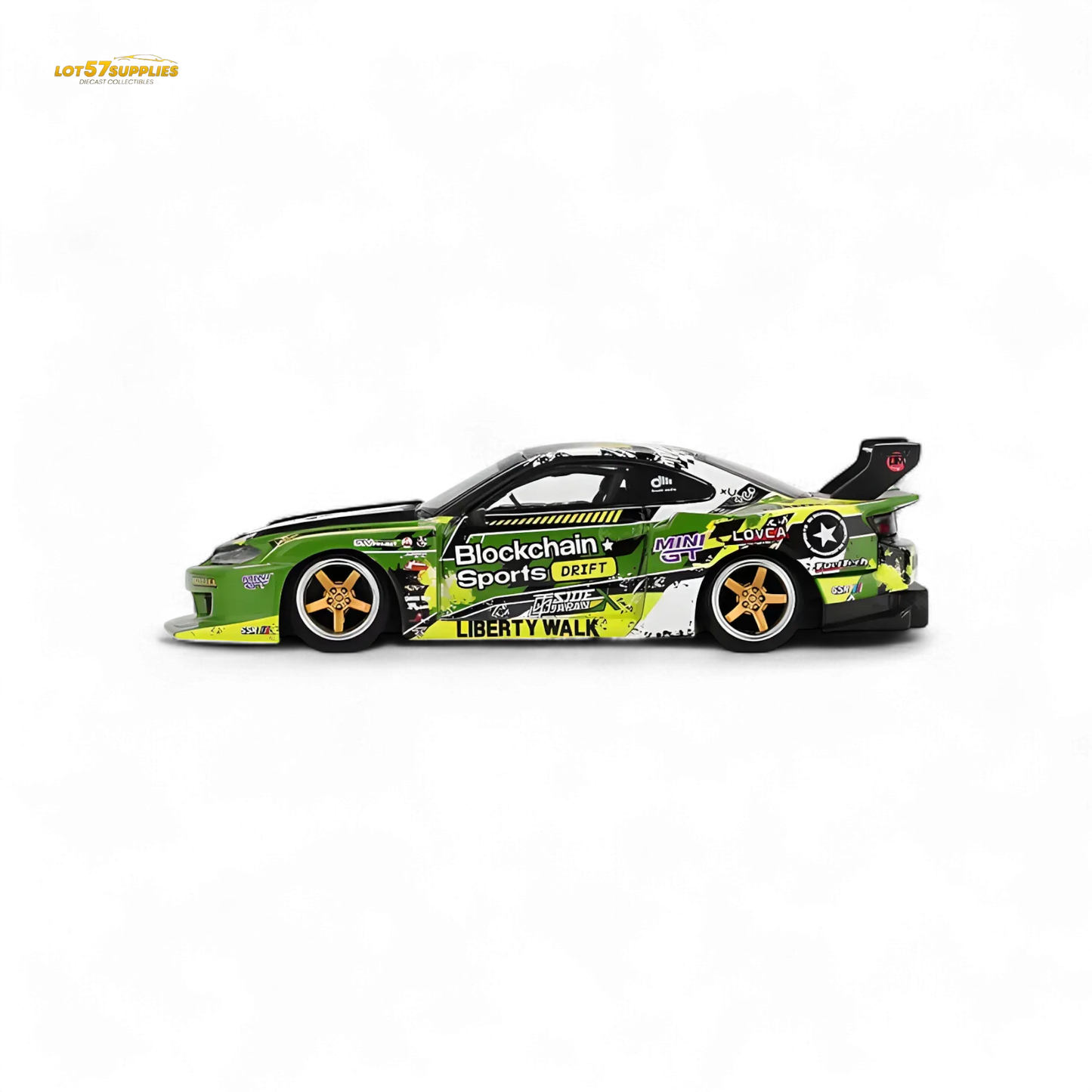 (Pre-Order) MINI-GT Nissan LB-Super Silhouette S15 Silvia #555 V2 2024 Formula Drift Japan - 1:64 - ToylandEU