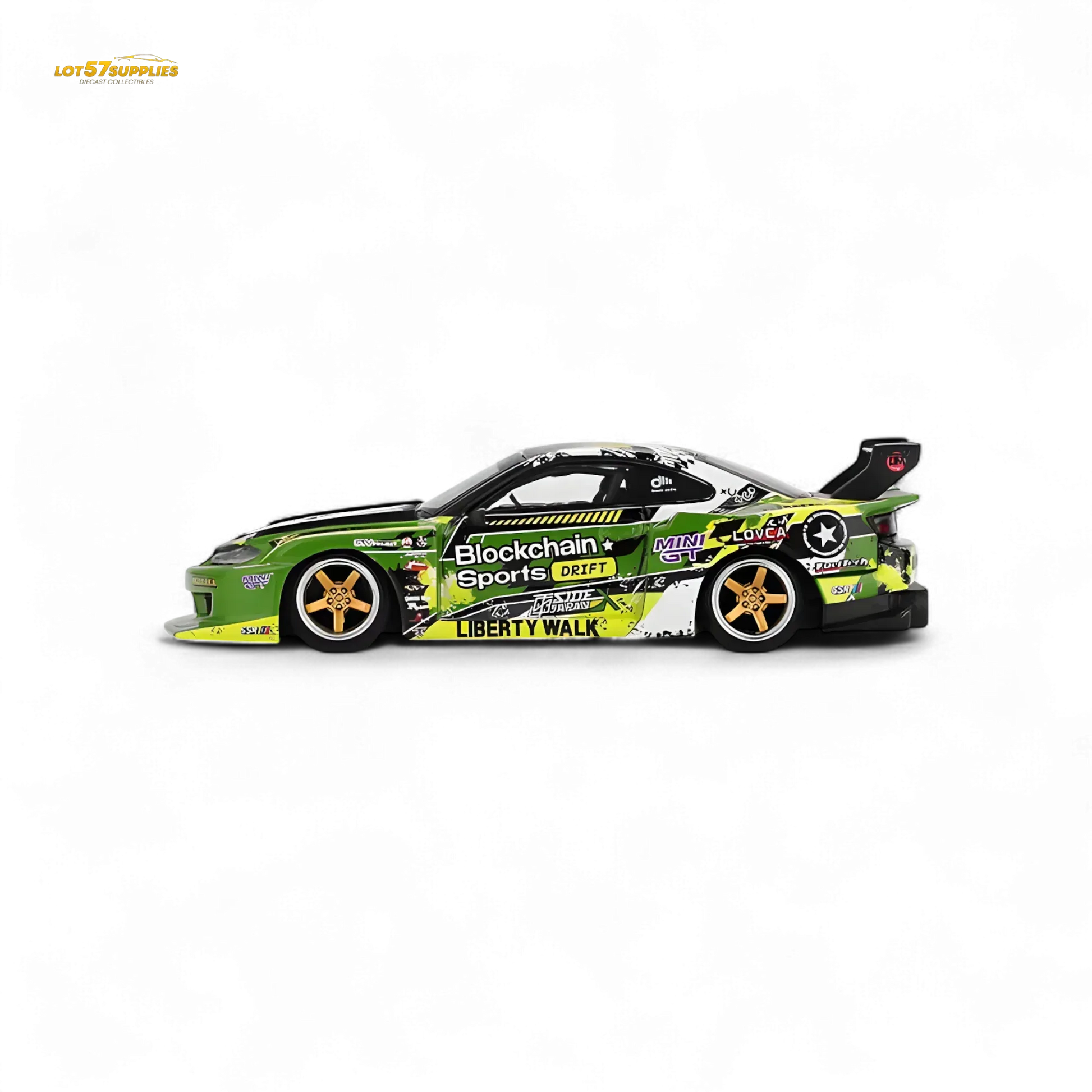 (Pre-Order) MINI-GT Nissan LB-Super Silhouette S15 Silvia #555 V2 2024 Formula Drift Japan - 1:64 - ToylandEU