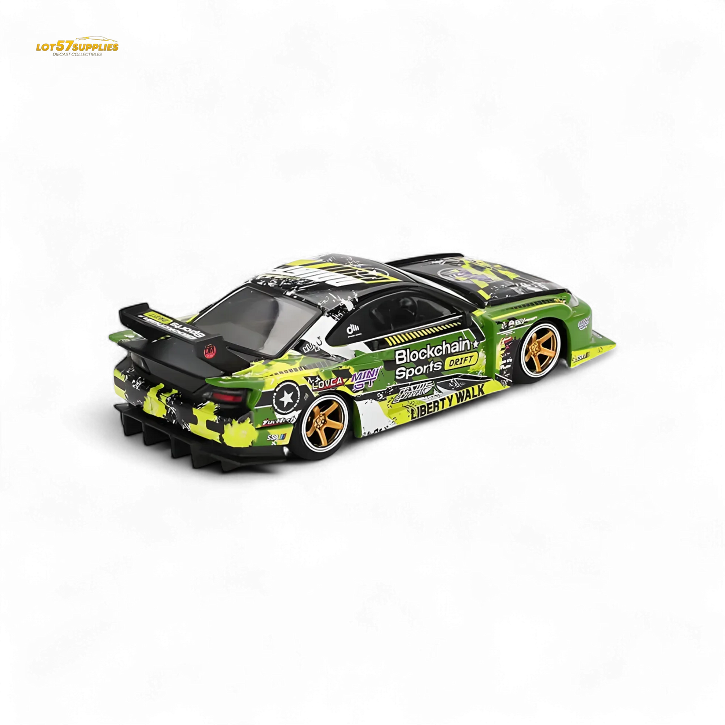(Pre-Order) MINI-GT Nissan LB-Super Silhouette S15 Silvia #555 V2 2024 Formula Drift Japan - 1:64 - ToylandEU