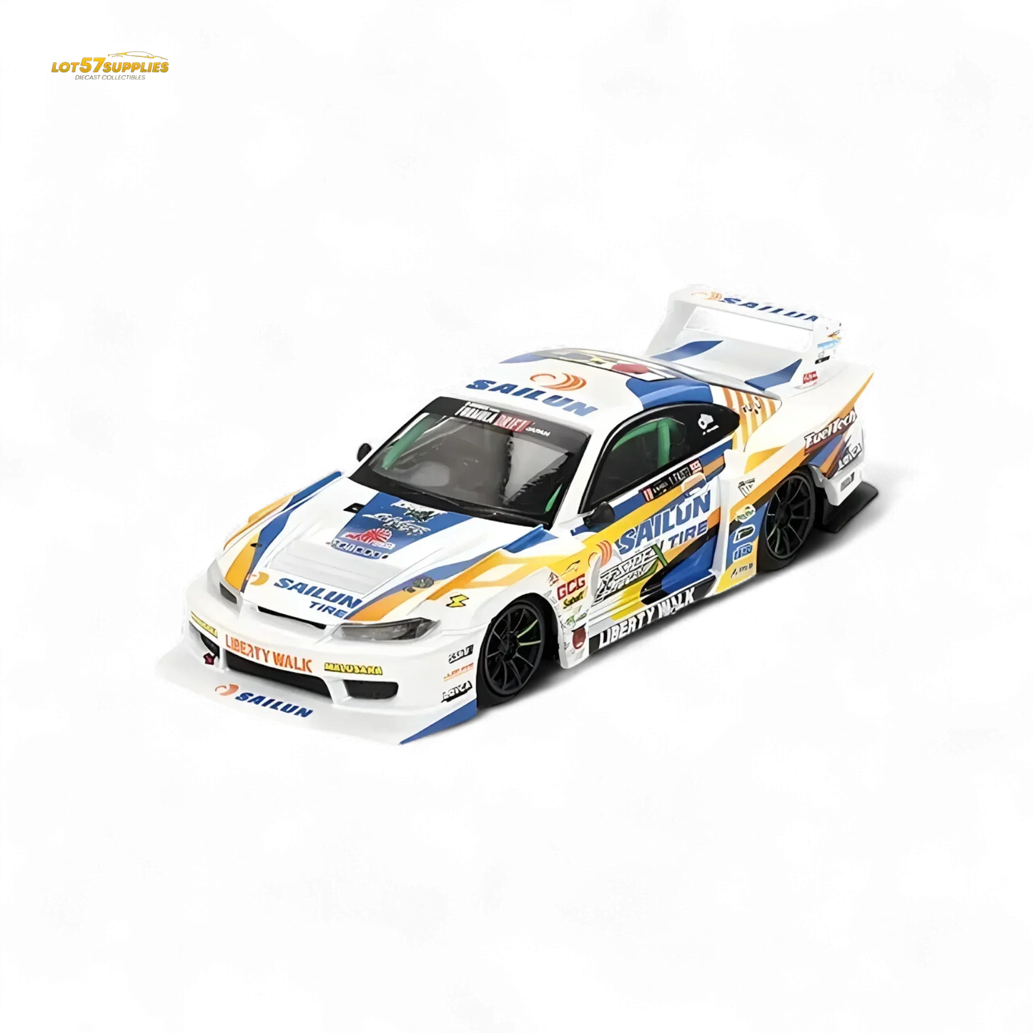 Mini-GT Nissan LB-Super Silhouette S15 Silvia 2023 Formula Drift Japan #895 1:64 - ToylandEU