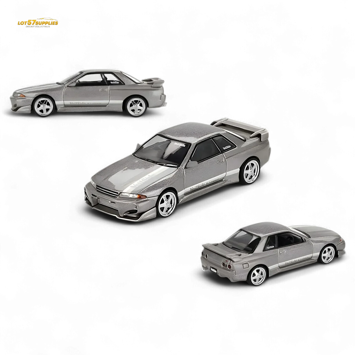 Nissan Skyline GT-R (R32) Veilside Combat C-I Veilside Combat Grey #971 1:64 - ToylandEU
