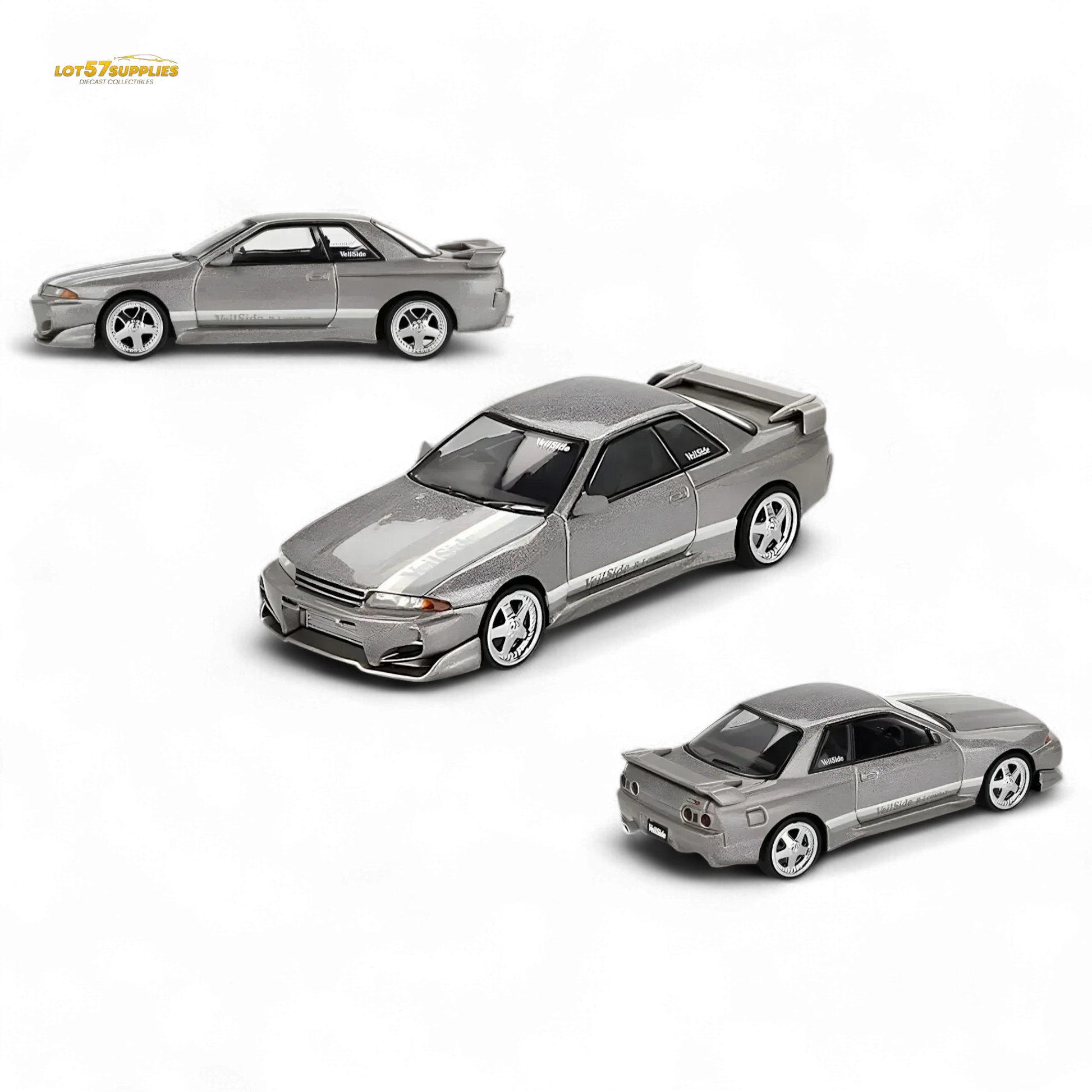 Nissan Skyline GT-R (R32) Veilside Combat C-I Veilside Combat Grey #971 1:64 - ToylandEU