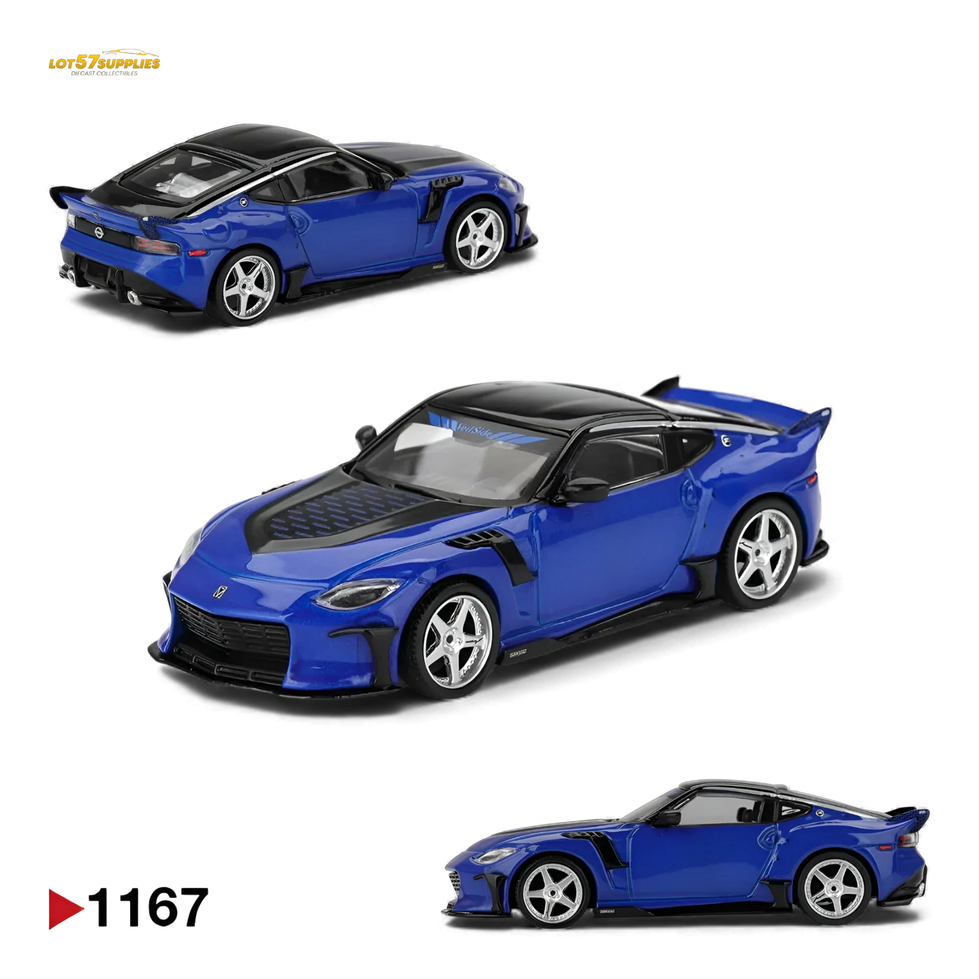 Mini GT Nissan Z Diecast VeilSide FFZ400 Seiran Blue - ToylandEU