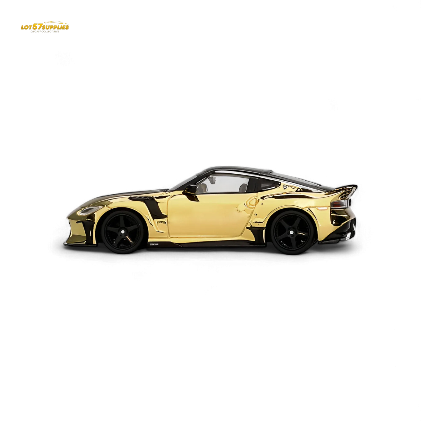 Mini-GT Nissan Z VeilSide FZ400 Gold Chrome LHD 1:64 - ToylandEU