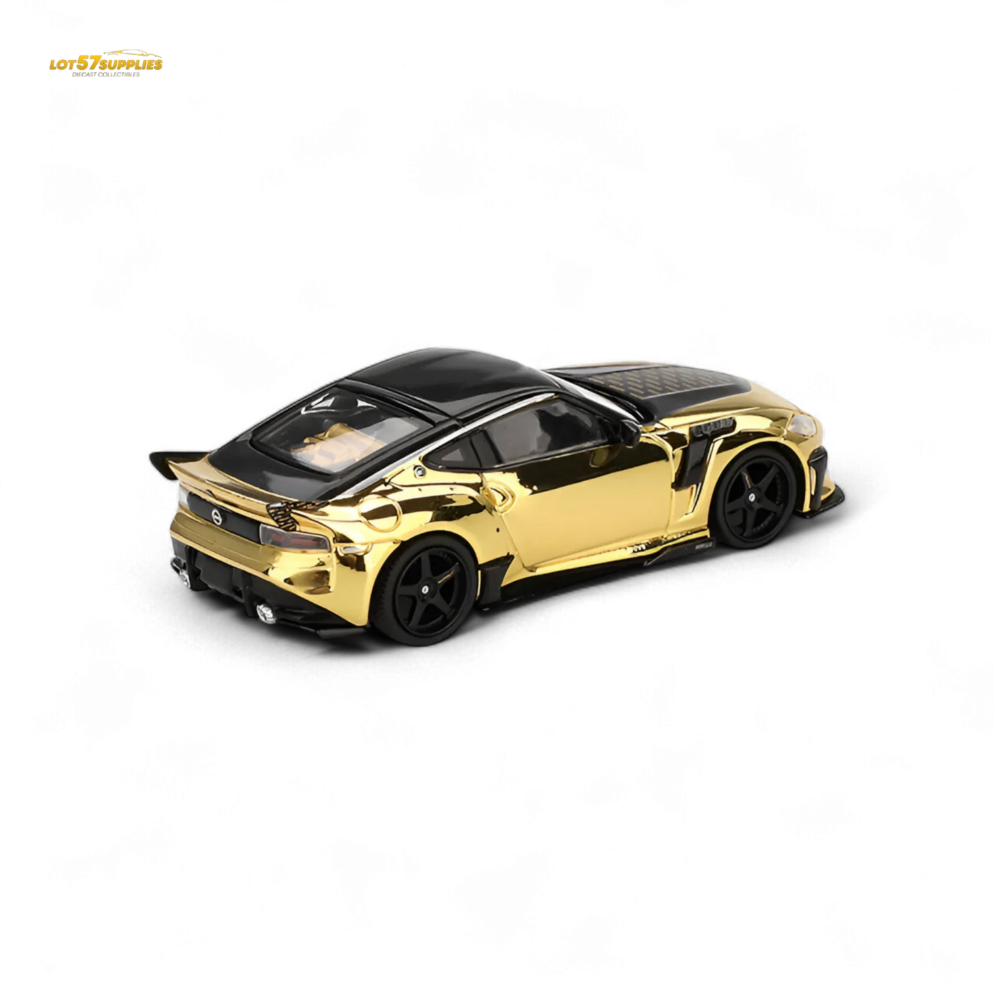Mini-GT Nissan Z VeilSide FZ400 Gold Chrome LHD 1:64 - ToylandEU