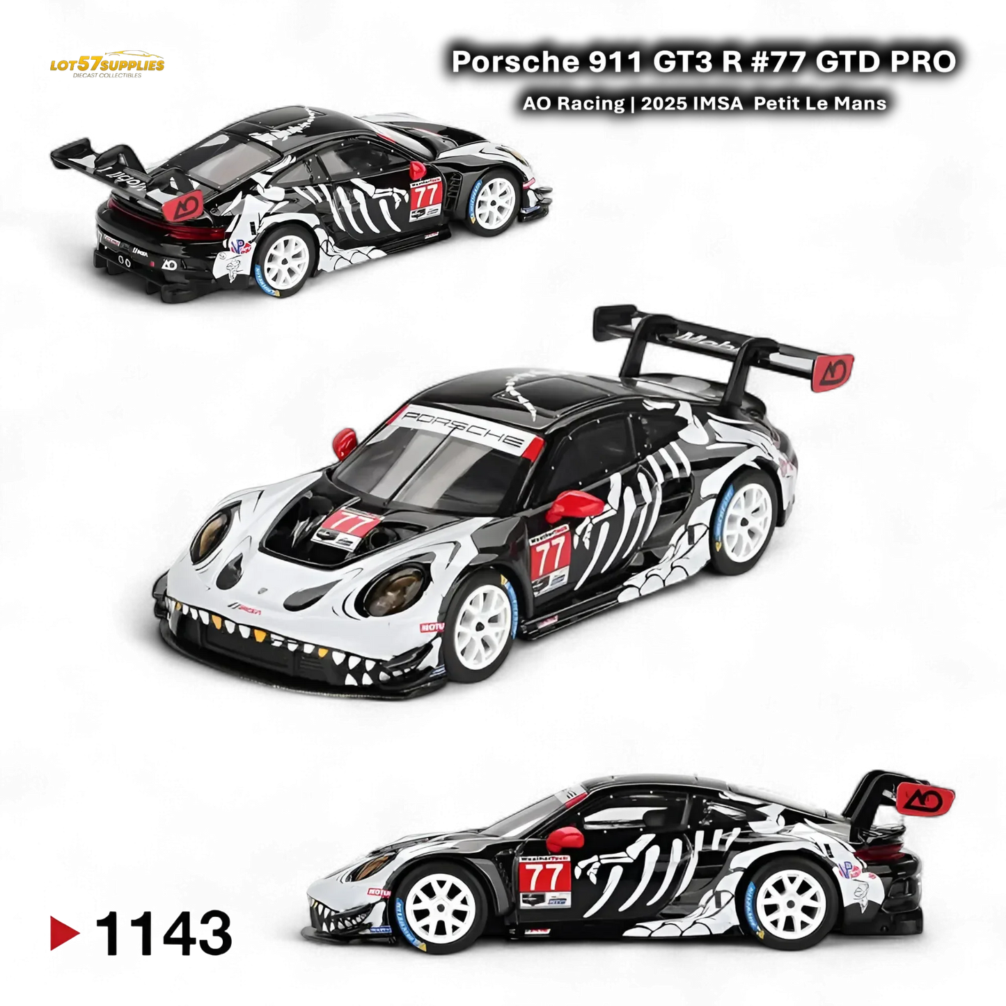 Mini GT Porsche 911 GT3 R Diecast Skeleton 1To64 Preorder - ToylandEU
