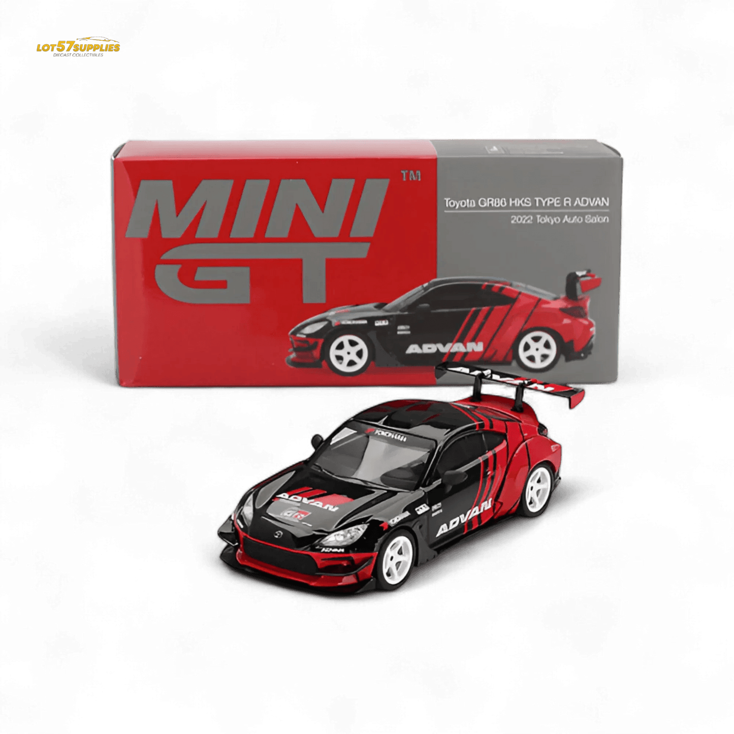 Toyota GR86 Diecast Model 1 To 64 HKS ADVAN Edition - ToylandEU