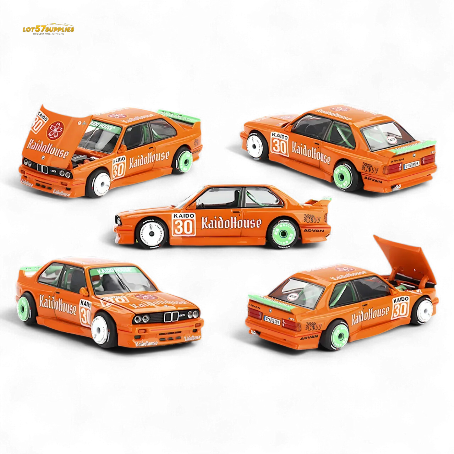 Mini GT x Kaido House BMW M3 E30 KaidoHaus Orange V1 1:64 KHMG177 - ToylandEU