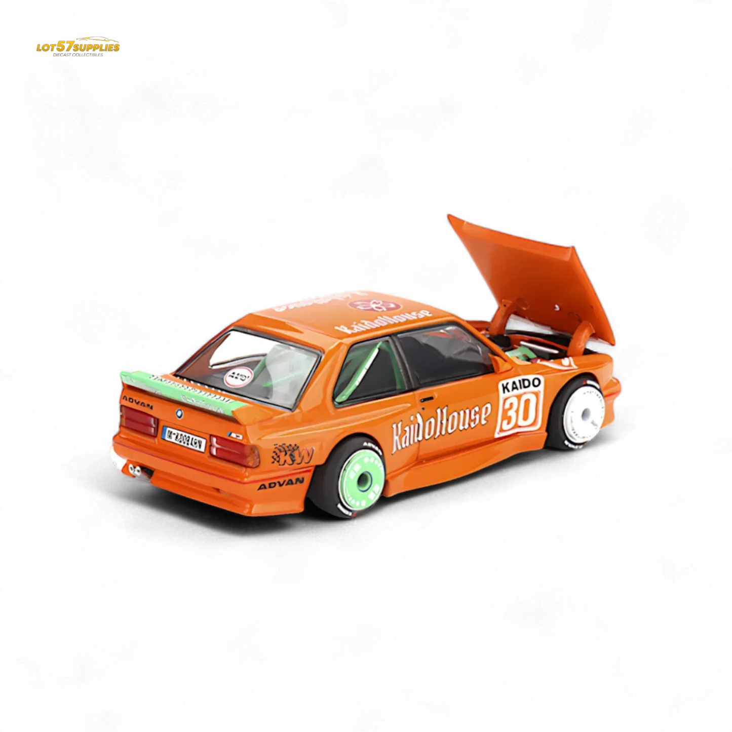 Mini GT x Kaido House BMW M3 E30 KaidoHaus Orange V1 1:64 KHMG177 - ToylandEU