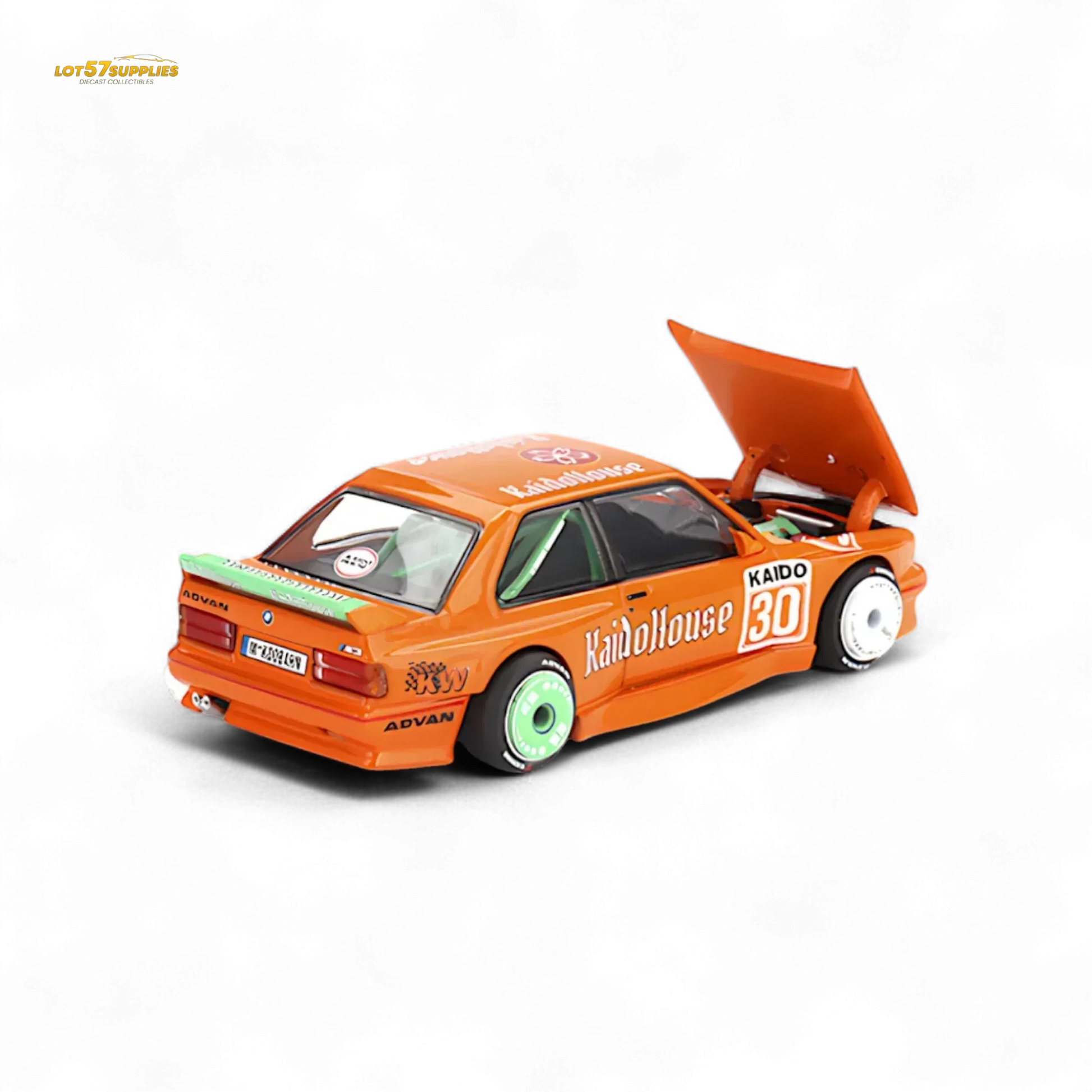 Mini GT x Kaido House BMW M3 E30 KaidoHaus Orange V1 1:64 KHMG177 - ToylandEU
