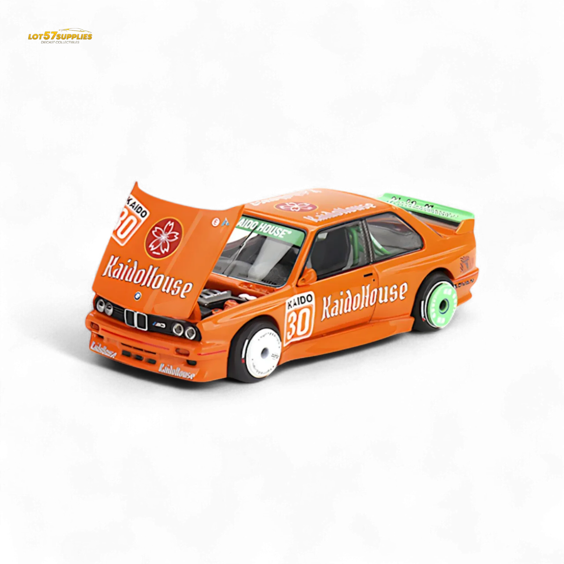 Mini GT x Kaido House BMW M3 E30 KaidoHaus Orange V1 1:64 KHMG177 - ToylandEU